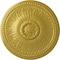 Ekena Millwork Bailey Ceiling Medallion (Fits Canopies up to 4"), Hand-Painted Rich Gold, 18 1/8"OD x 3/4"P CM19BIRGS - alternate 1